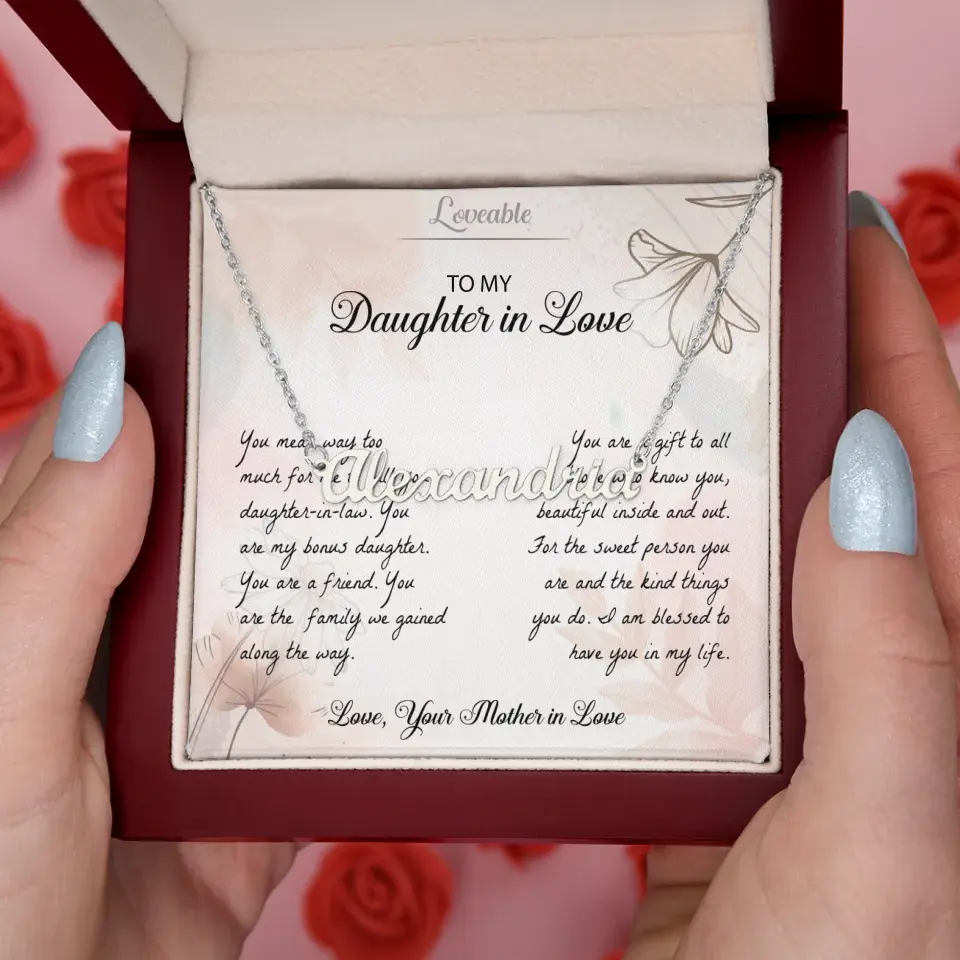 You Mean Way Too Much For Me To Call Daughter-In-Law Personalized Necklace