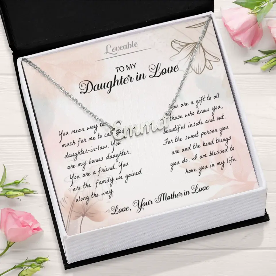 You Mean Way Too Much For Me To Call Daughter-In-Law Personalized Necklace