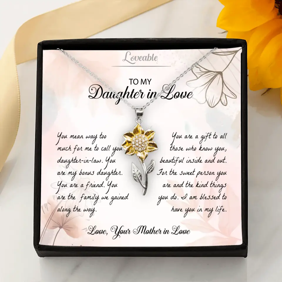 You Mean Way Too Much For Me To Call Daughter-In-Law Personalized Necklace