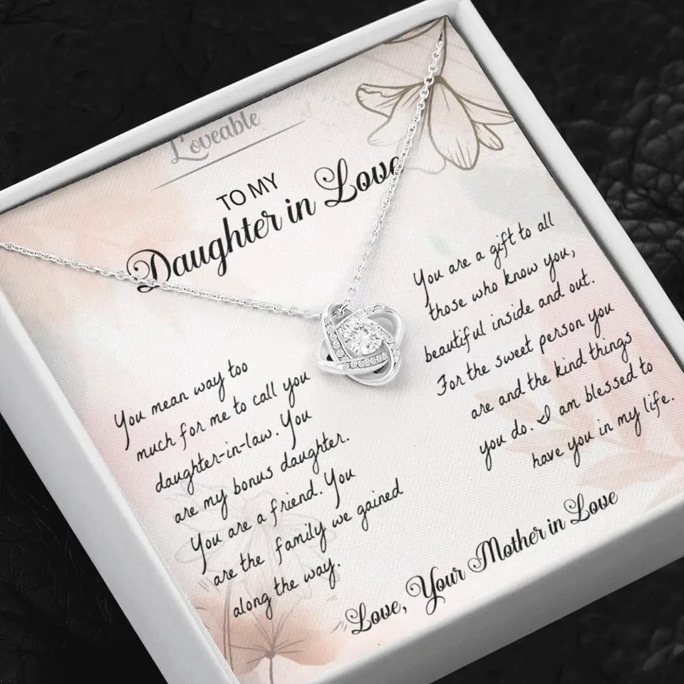 You Mean Way Too Much For Me To Call Daughter-In-Law Personalized Necklace