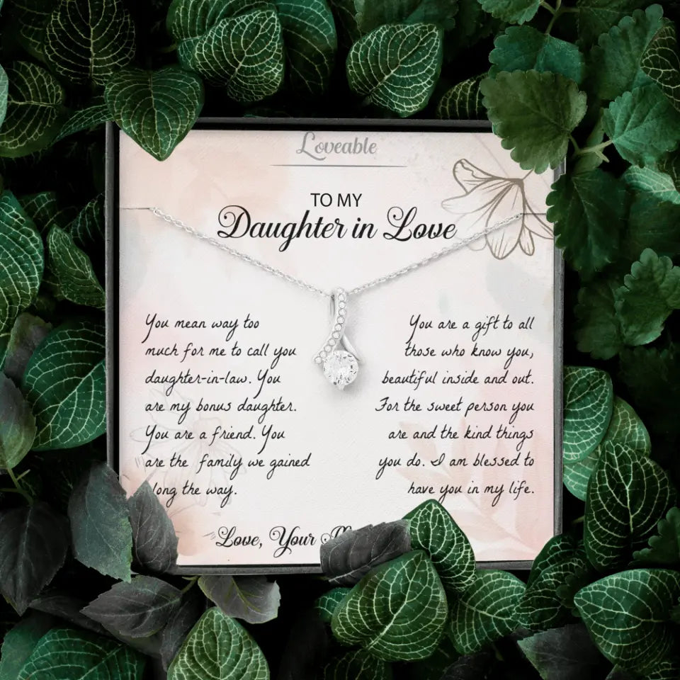 You Mean Way Too Much For Me To Call Daughter-In-Law Personalized Necklace