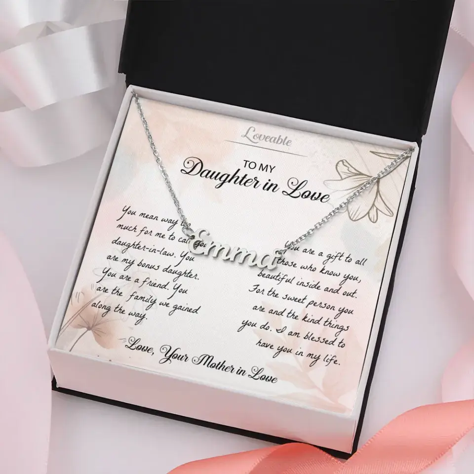 You Mean Way Too Much For Me To Call Daughter-In-Law Personalized Necklace