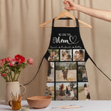 We Love You Mom - Multiple Backgrounds - Personalized Cooking Kitchen Apron - Best Gift For Women Mom Gifts - 304IHPLNAR461