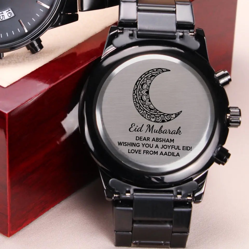 Wishing You A Joyful EID Personalised Engraved Watch Eid Gift