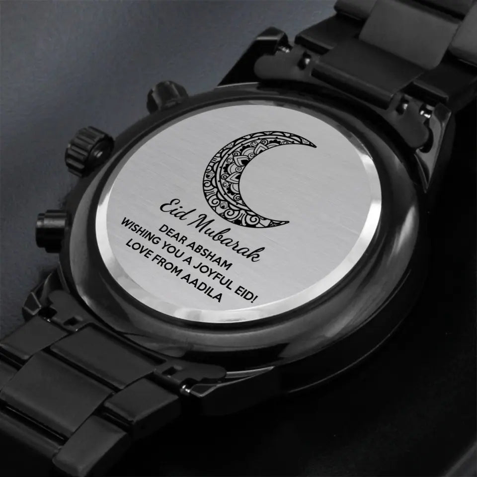 Wishing You A Joyful EID Personalised Engraved Watch Eid Gift