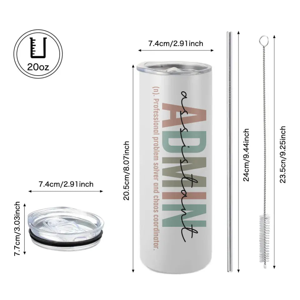 Admin Assistant Meaning Custom Tumbler Gift For Coworker