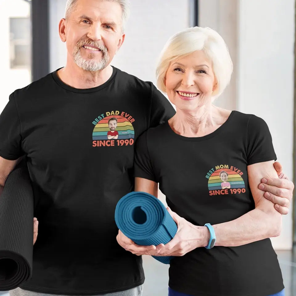 Best Mom Ever Best Dad Ever Personalized Tshirt Gift For Parents