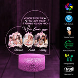 We Hope Every Time You Light This Up It Reminds You How Much I Love You - Personalized Names & Photos - Lamp - Night Light -  Mother's Day Gift - for Mommy Mama Mawmaw - 304ICNLNLL550