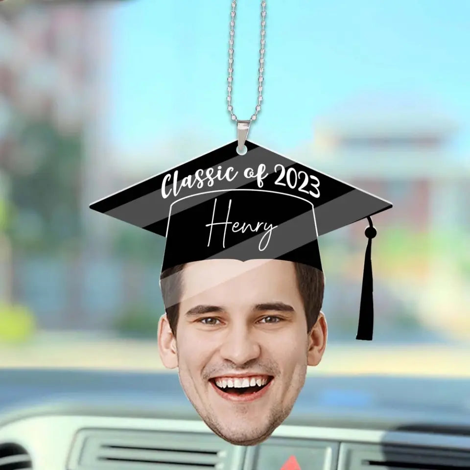 Class Of 2023 - Custom Face Photo Car Ornament - Best Gift For Friends For Him/Her - Graduation Gift - Anniversary Gift - 305IHPTLOR526