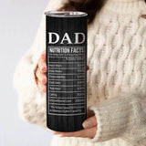 Dad Nutrition Facts Personalized 20oz Tumbler