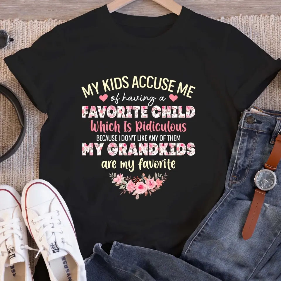 My Grandkids Are My Favorite - Personalized T Shirt