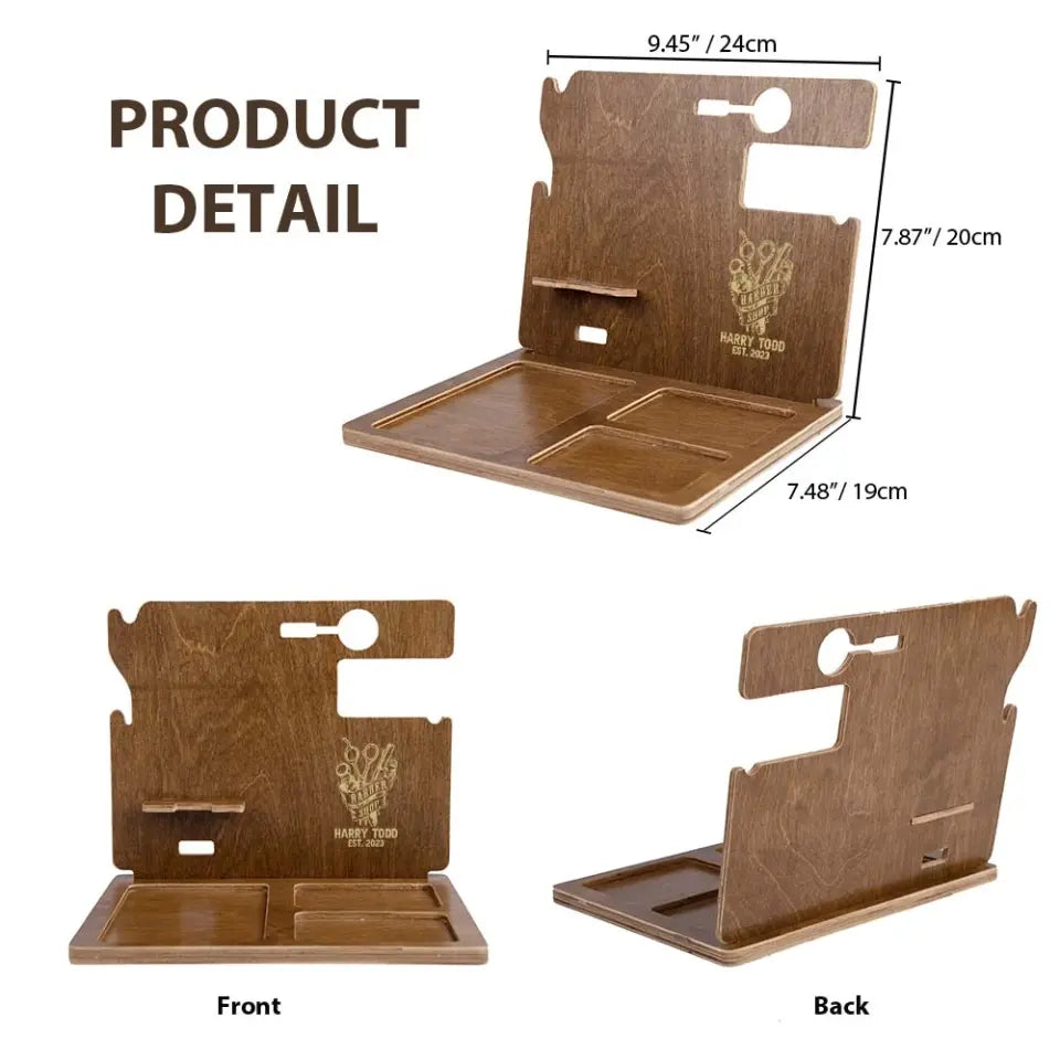 Barber Shop Personalized Dock Station