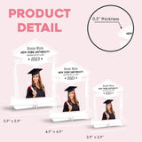 Personalized Graduation Gift - Custom Name & Photo - Bachelor of Laws - Any Major/Degree - Class of 2023 - Shape Acrylic Plaque - Gift for Daughter Son Bestie on Graduation - 305ICNNPAP573