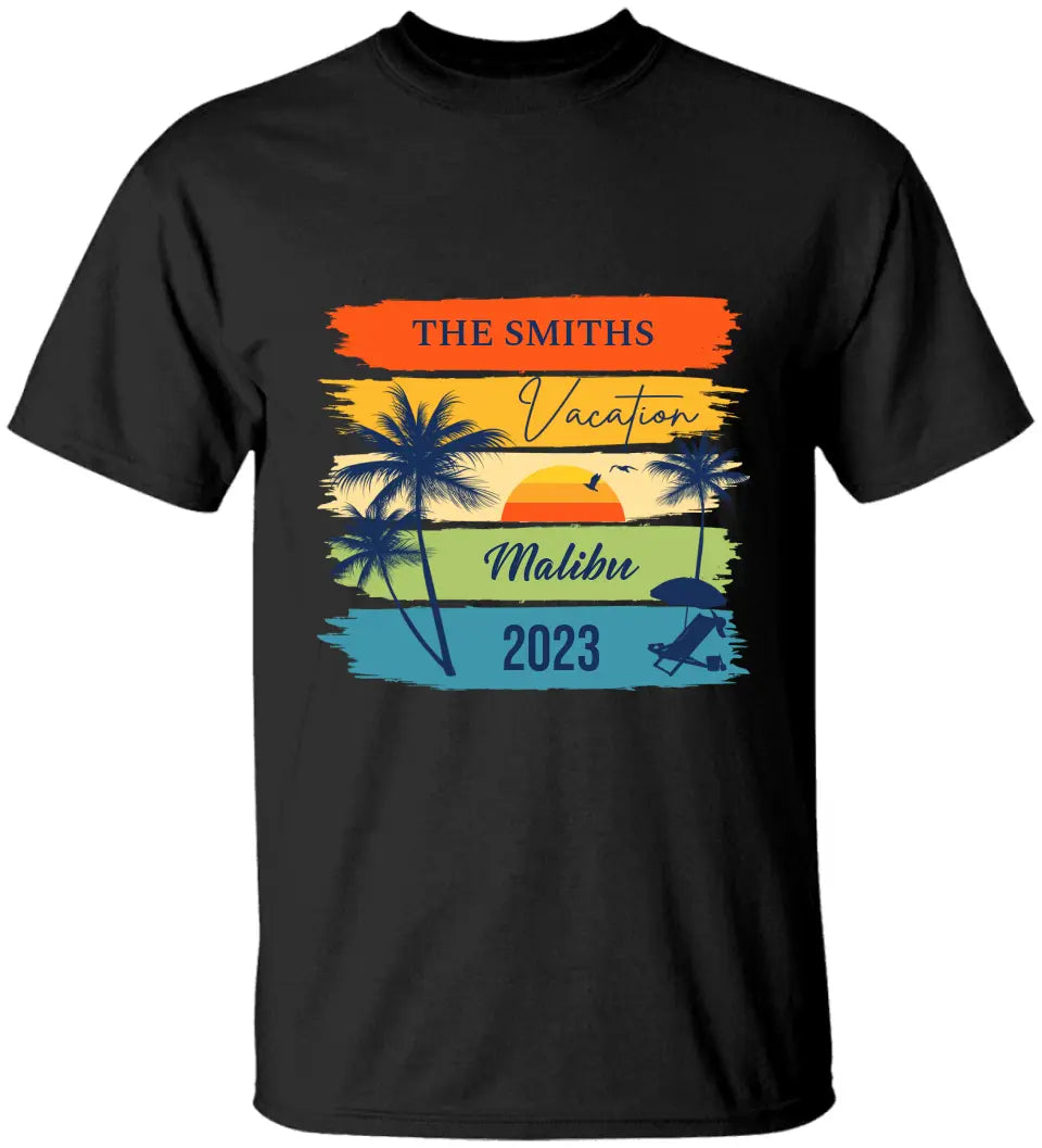 Family Vacation Personalized T-shirt On Holiday