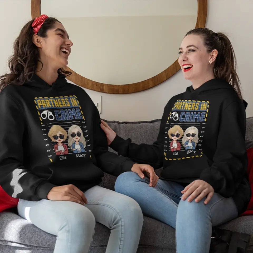 Partners In Crime - Personalized Hoodie T Shirt