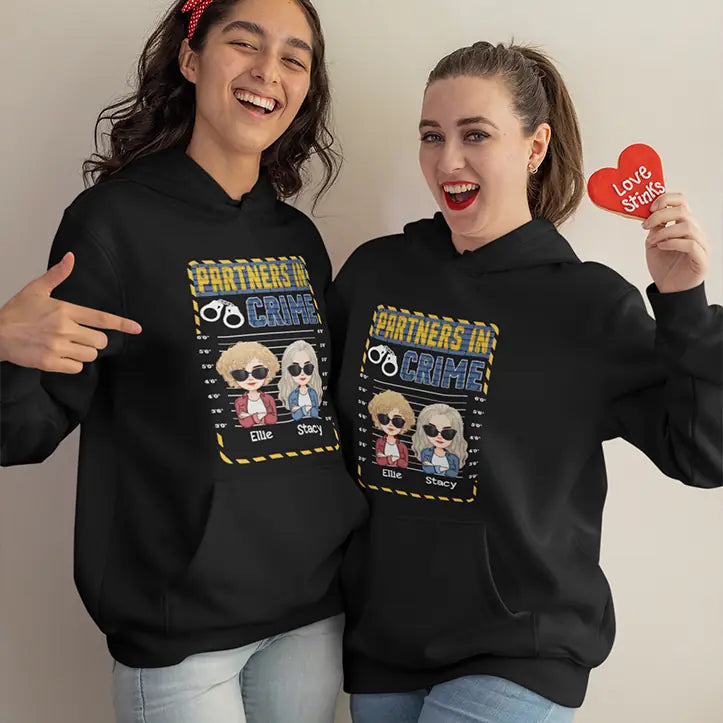 Partners In Crime - Personalized Hoodie T Shirt