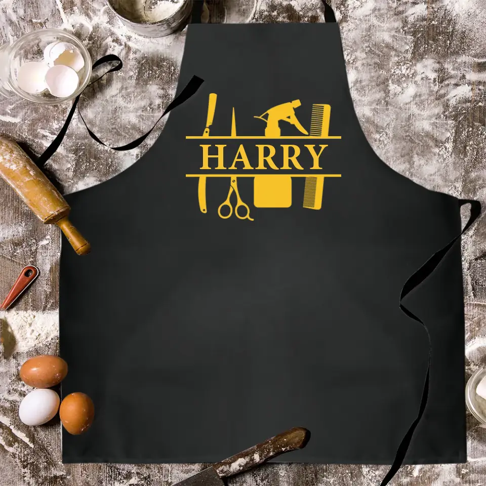 Custom Style And Name - Personalized Apron - Gift For Hairdresser