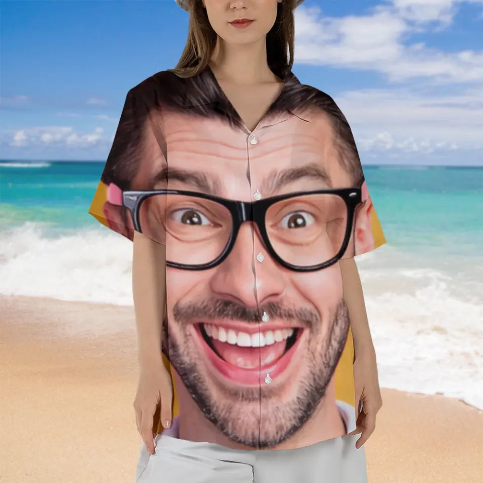Custom Funny Photo - Hawaiian Shirt