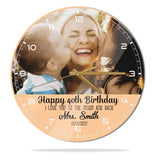 Happy Birthday Mommy - Wall Clock Personalized - Best Gifts For Mom On Birthday - 210IHPUNWC403
