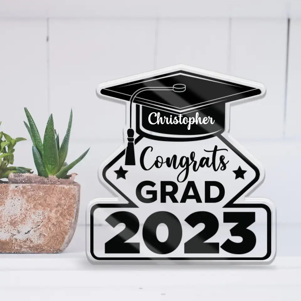 Congrats Grad Class Of 2025 - Personalized Shape Acrylic Plaque