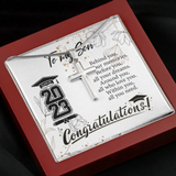 Behind You All Your Memories Before You Your Dreams - Personalized Stainless Cross - Best Graduation Gift For Chilren Son Daughter On Graduation Day - 305IHPTLJE571