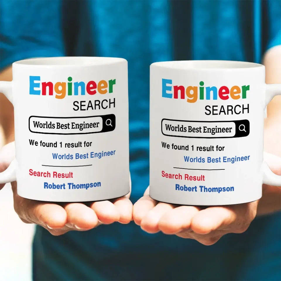 Engineer Search Worlds Best Engineer Custom Mug Retirement Gift