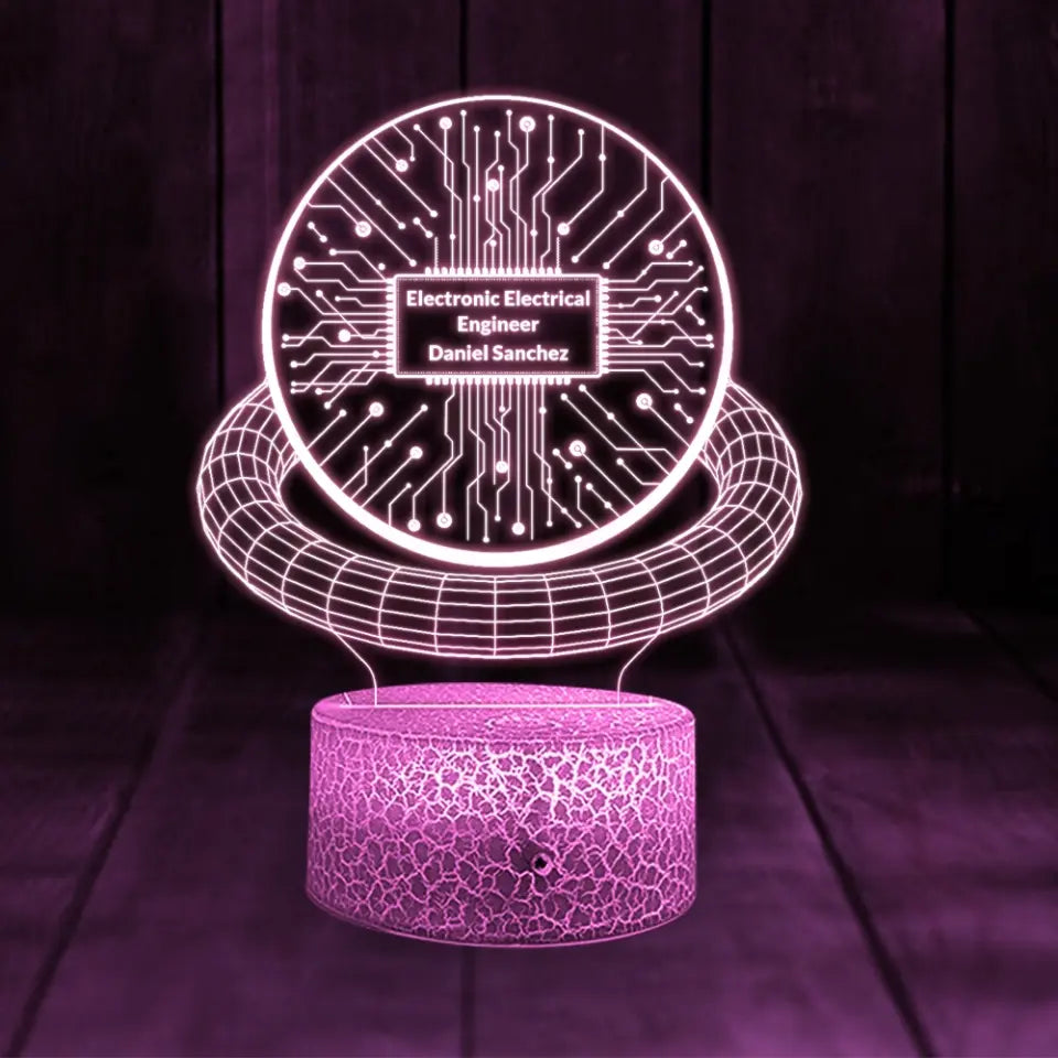 Electrical Engineering Custom 3D Light Engineering Gifts