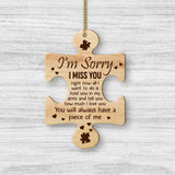 I'm Sorry I Miss You Right Now All I Want To Do Is Hold You - Special Wooden Ornament - Sorry Gift For Him/Her For Lover For Husband/Wife -  305ICNTLOR661