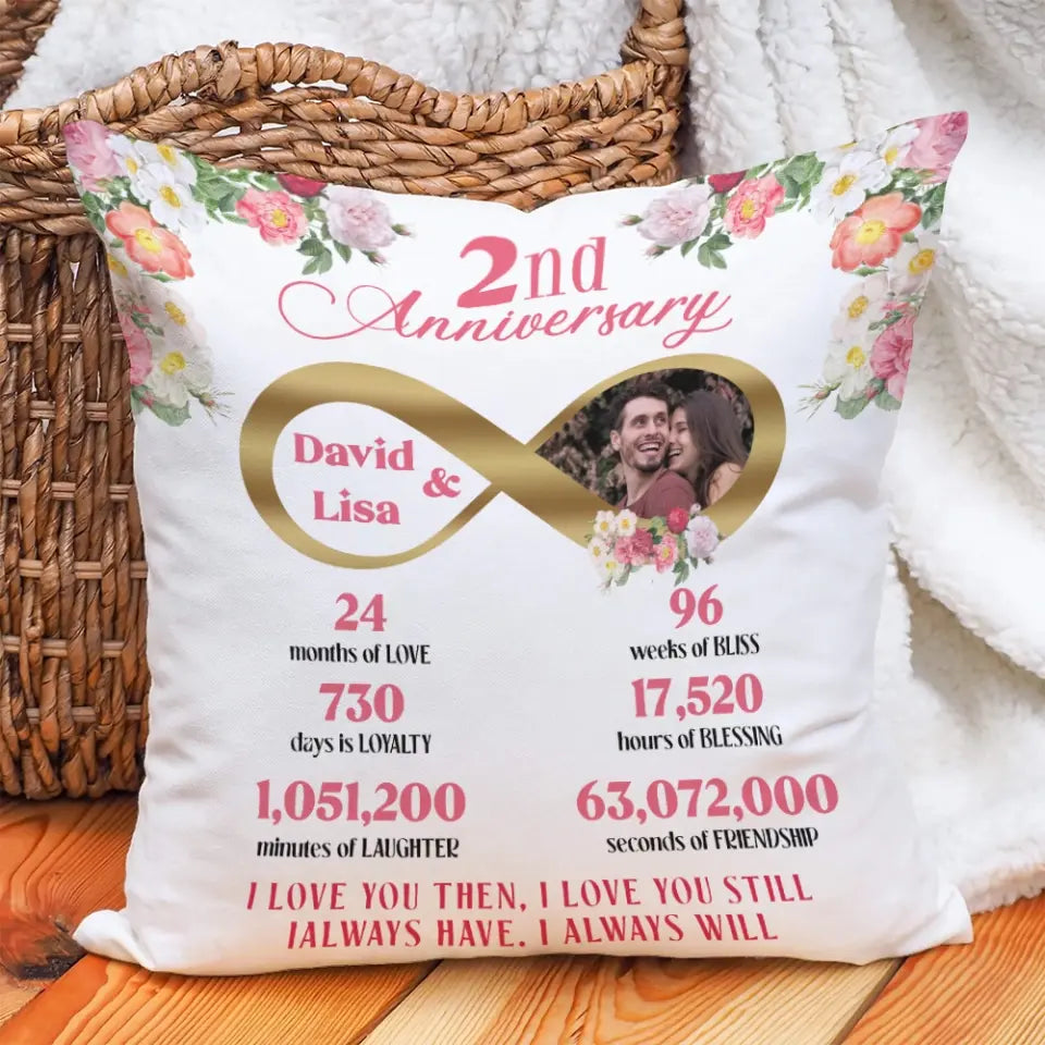 Happy 2nd Anniversary I Love You I Always Have Personalized Pillow