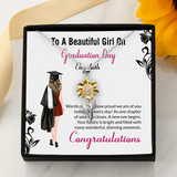 To A Beautiful Girl On Graduation Day - Personalized Necklace - Women's Jewelry - Best Gift For Friends For Girl For Her On Graduation Day - Best Graduation Gift For Daughter/Sister - 305IHPNPJE576