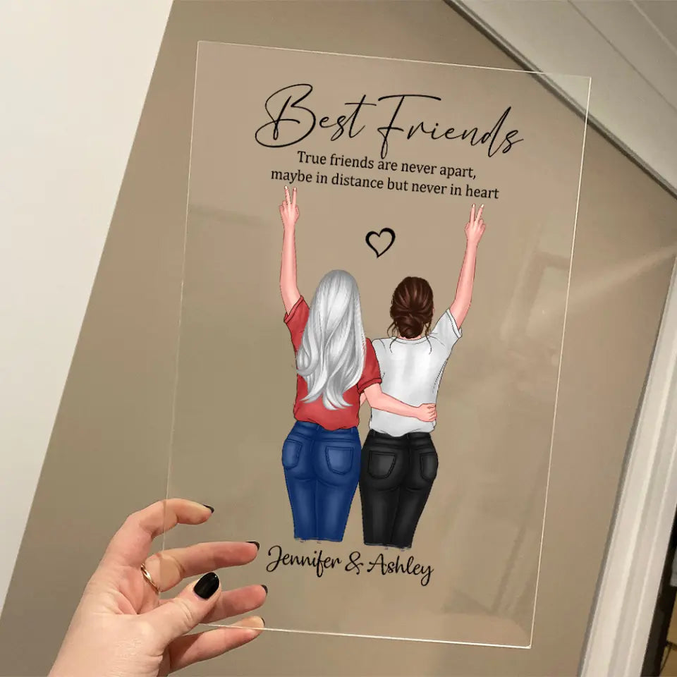 Best Friends Personalized Appearance Acrylic Plaque