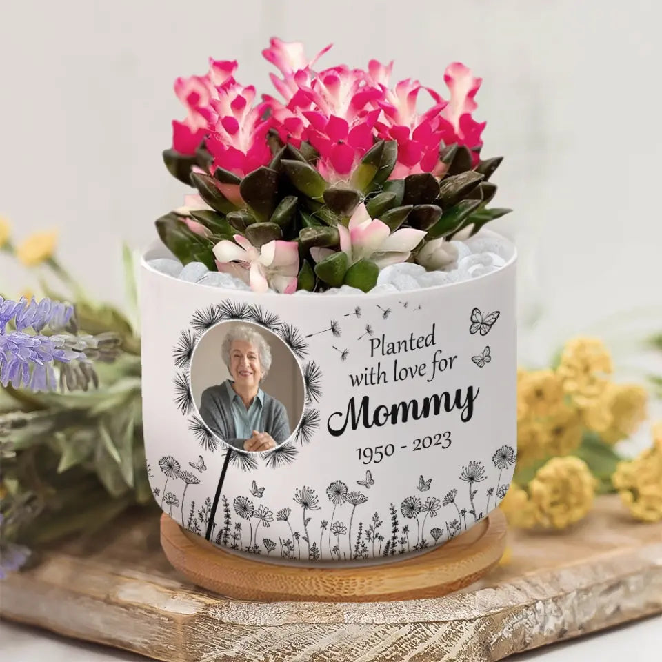 Planted With Love For - Ceramic Plant Pot