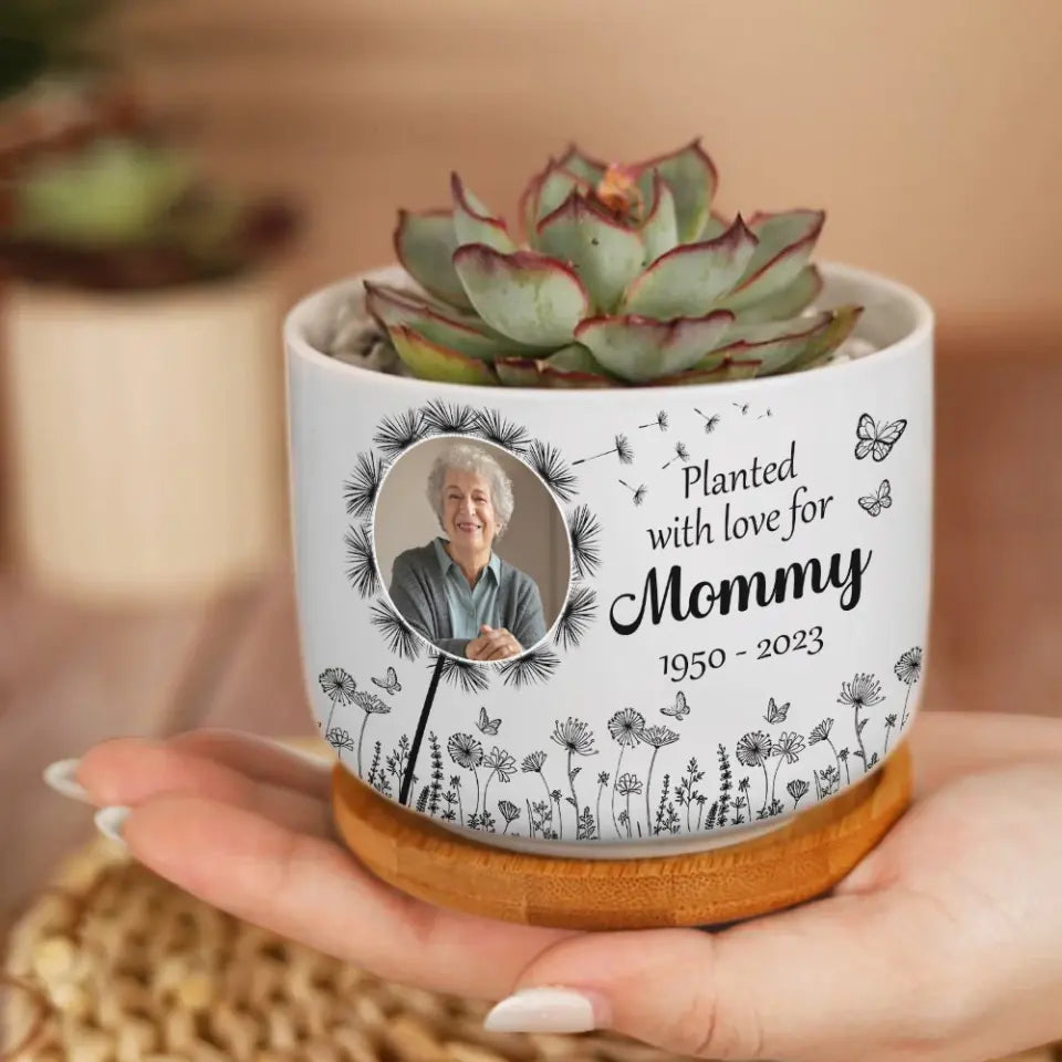 Planted With Love For - Ceramic Plant Pot