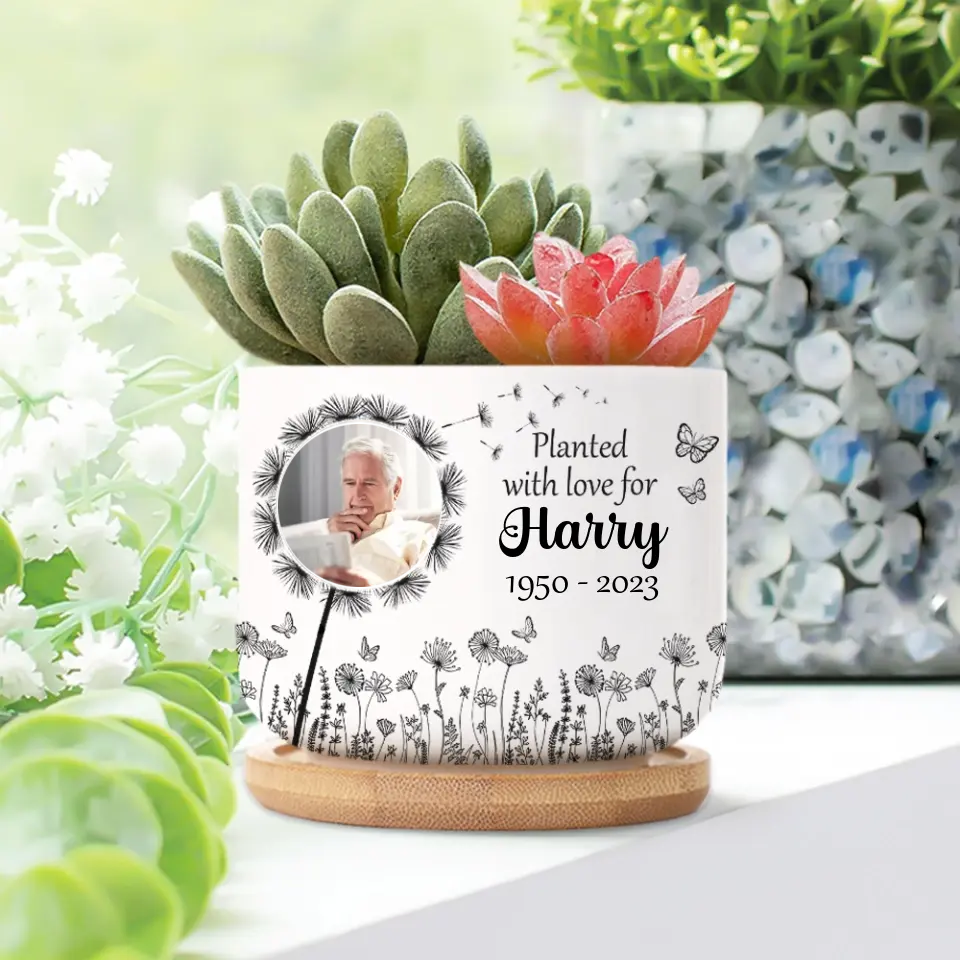 Planted With Love For - Ceramic Plant Pot