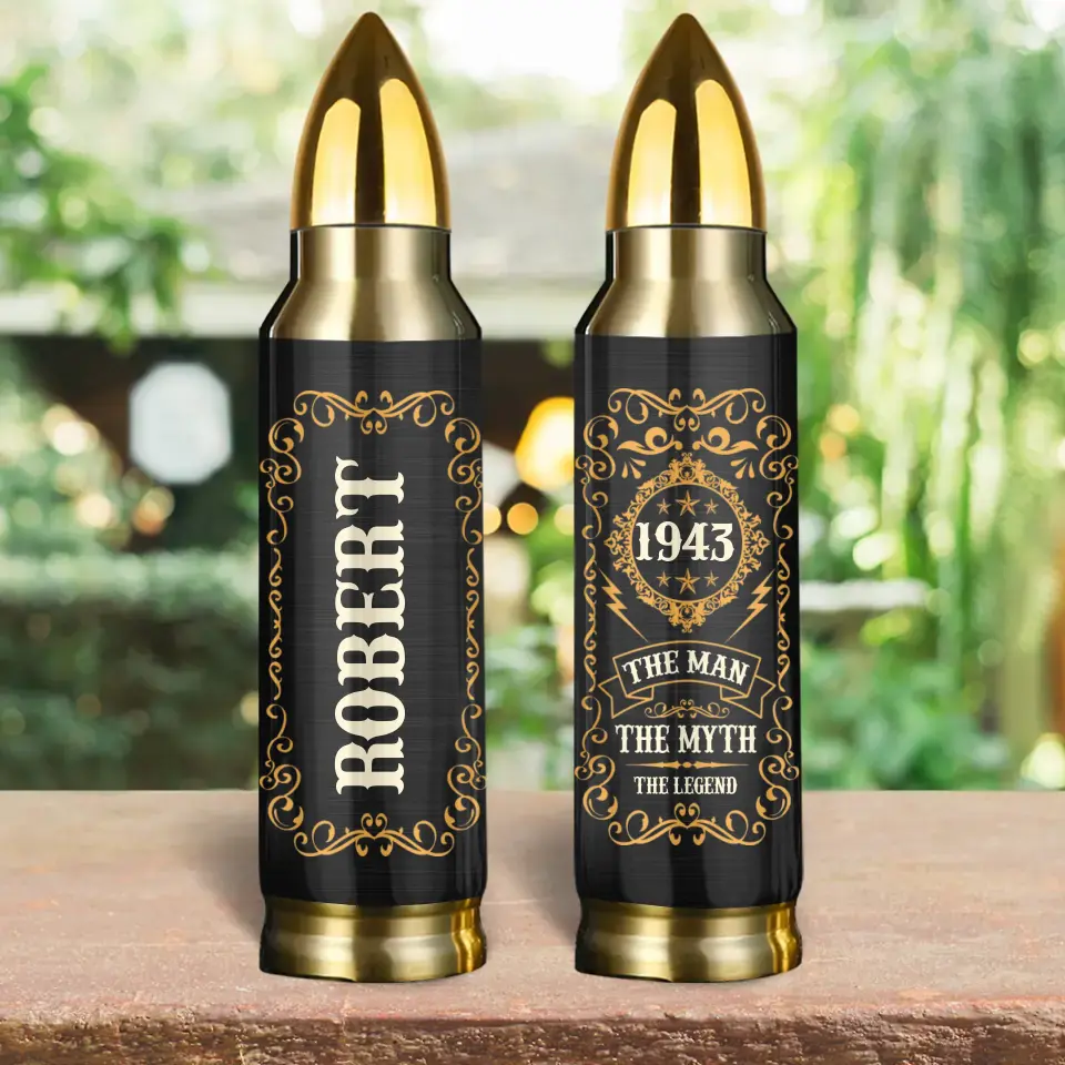 The Man The Myth The Legend - Personalized Bullet Tumbler