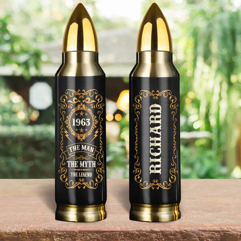 The Man The Myth The Legend - Personalized Bullet Tumbler
