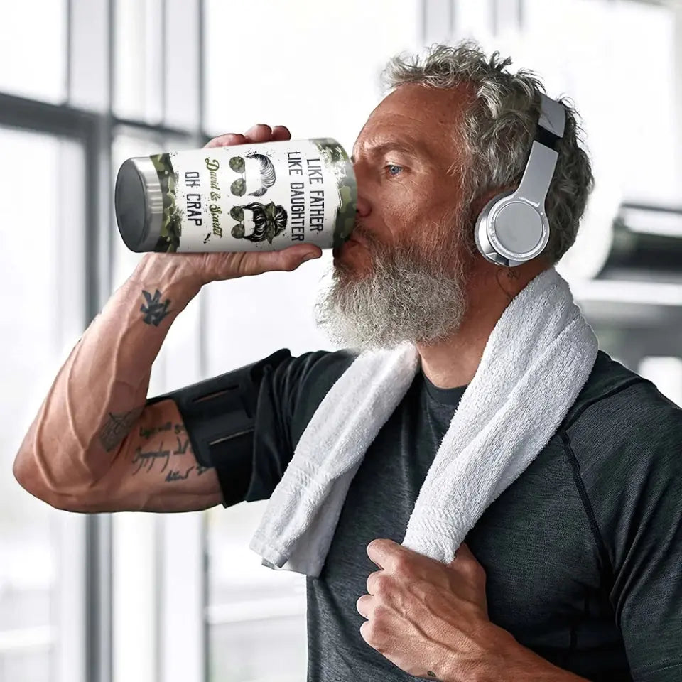 Like Father Like Daughter Oh Crap - Personalized 20OZ Stainless Steel Tumbler