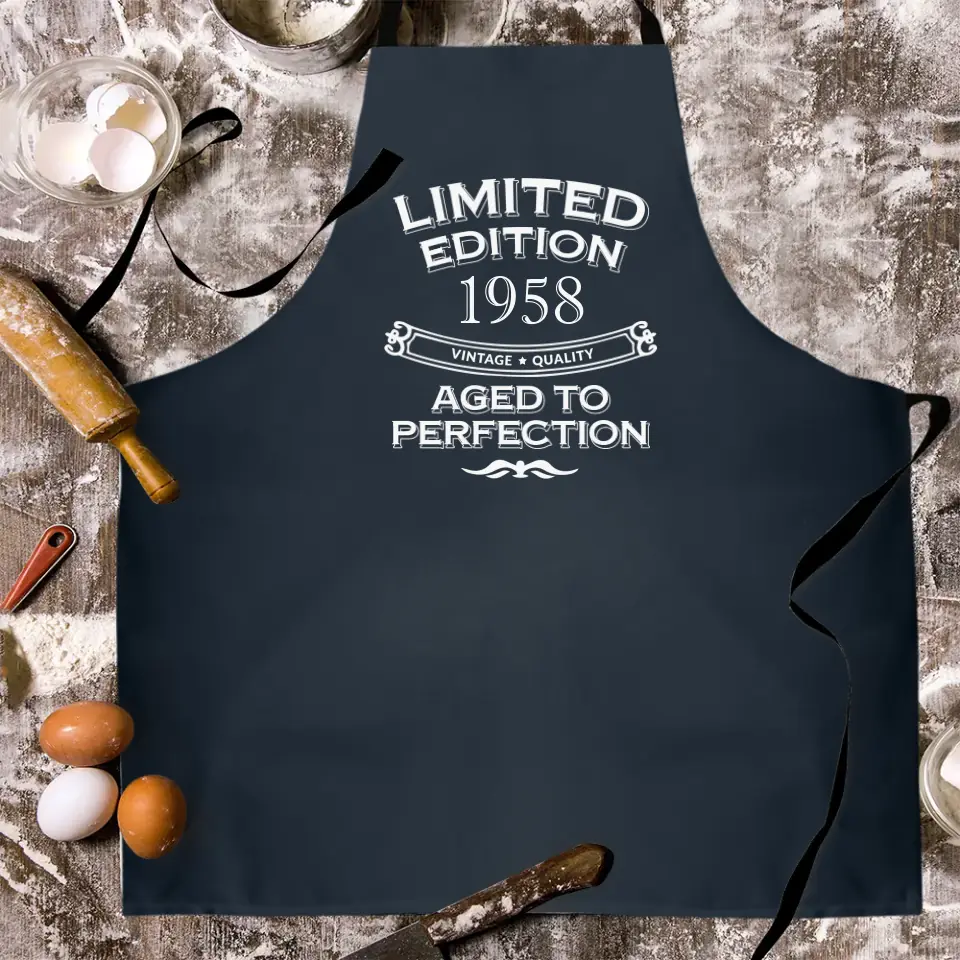 Limited Edition Aged To Perfection Personalized Apron