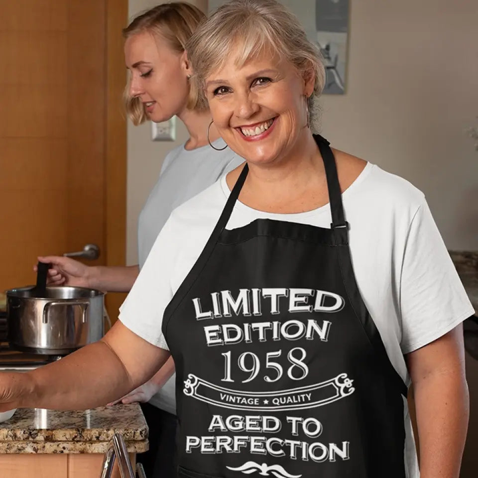 Limited Edition Aged To Perfection Personalized Apron