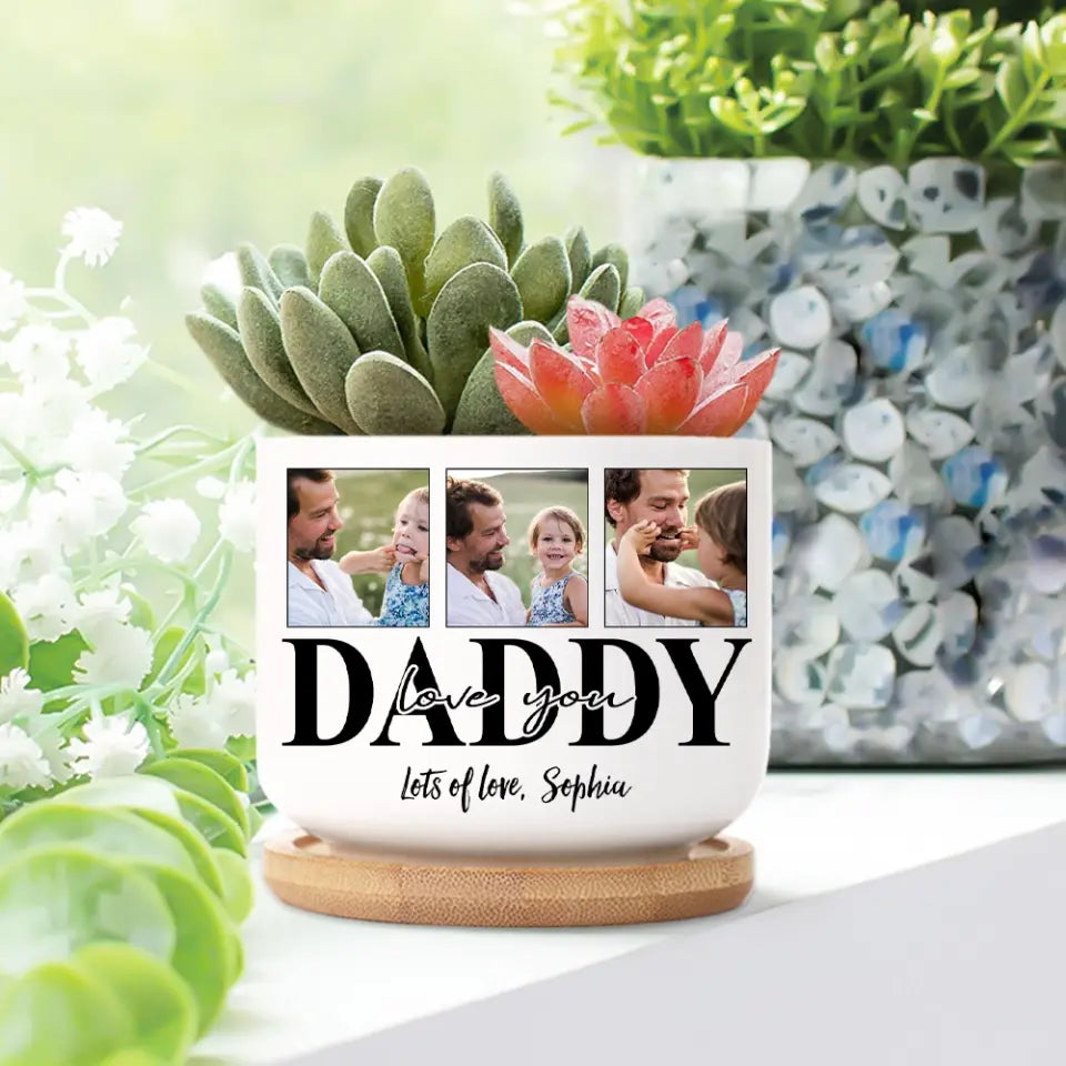 Love You Daddy/Mommy Personalized Plant Pot