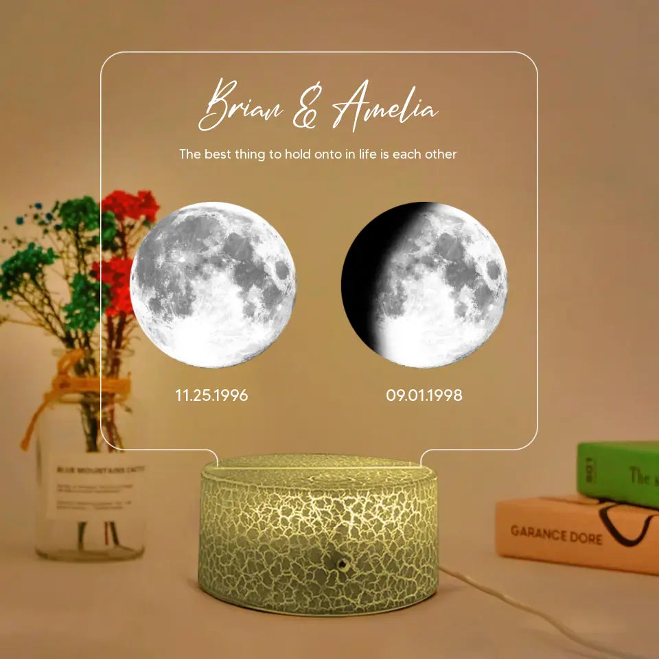 The Best Thing To Hold Onto In Life Is Each Other - Personalized Led Light - Gift For Couples