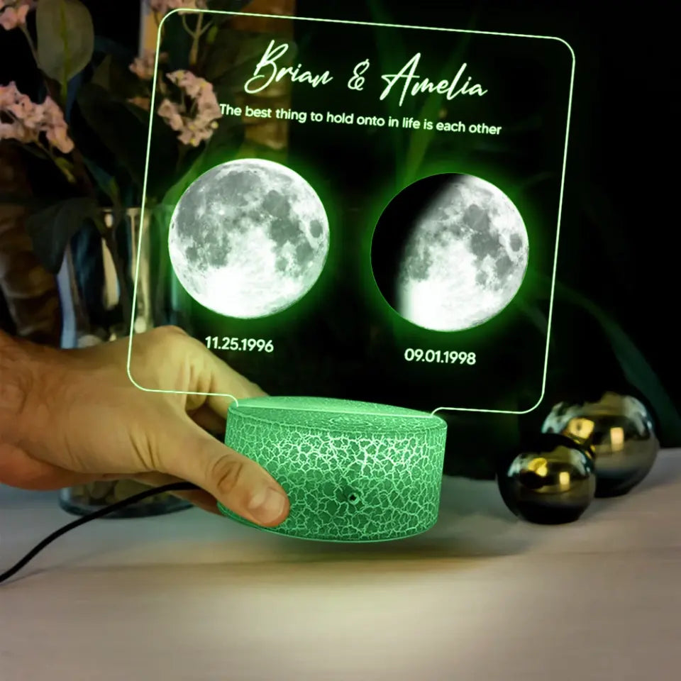 The Best Thing To Hold Onto In Life Is Each Other - Personalized Led Light - Gift For Couples