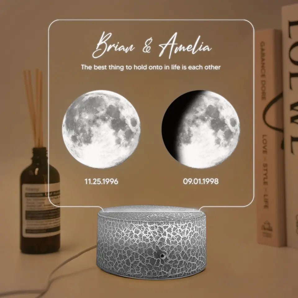 The Best Thing To Hold Onto In Life Is Each Other - Personalized Led Light - Gift For Couples