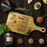 To My Future Daughter-in-law - Kitchen Decor - Wooden Cutting Board With Handle | 306IHPNPWB745
