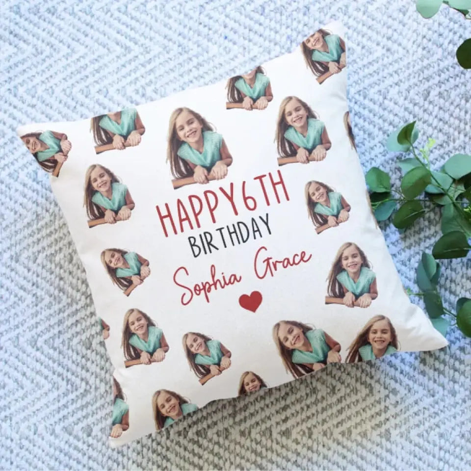 Happy Birthday - Removal Background Picture - Square Line Pillow | 305IHPLNPI614