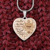 A Piece Of My Heart - Personalized Heart Keychain - Memorial Gift | 306IHPNPJE688