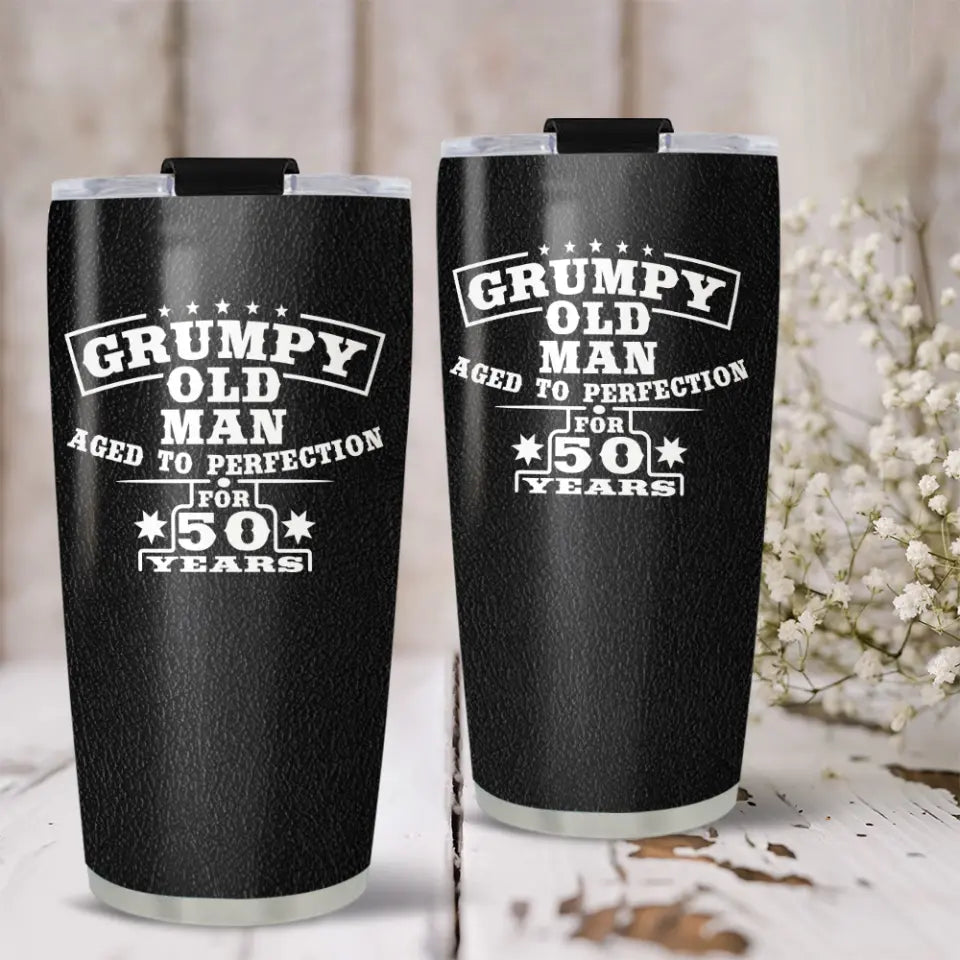 Grumpy Old Man Personalized Tumbler