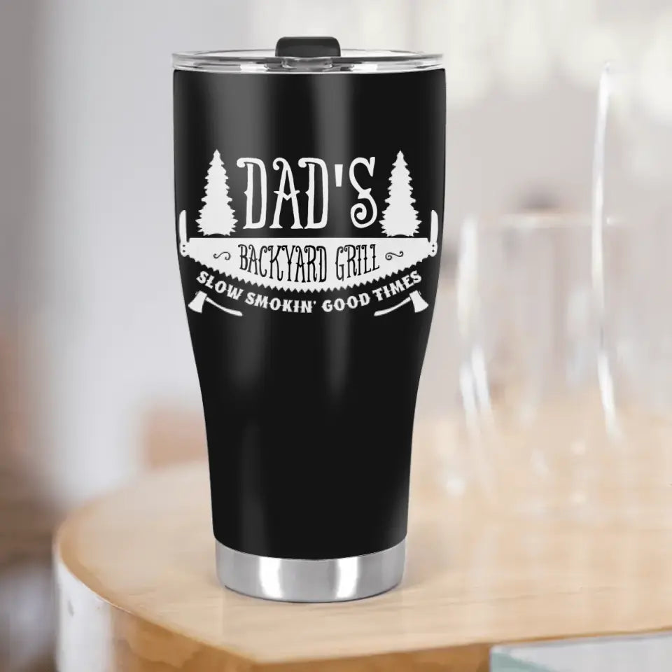 Dad's Backyard Grill Curved Tumbler