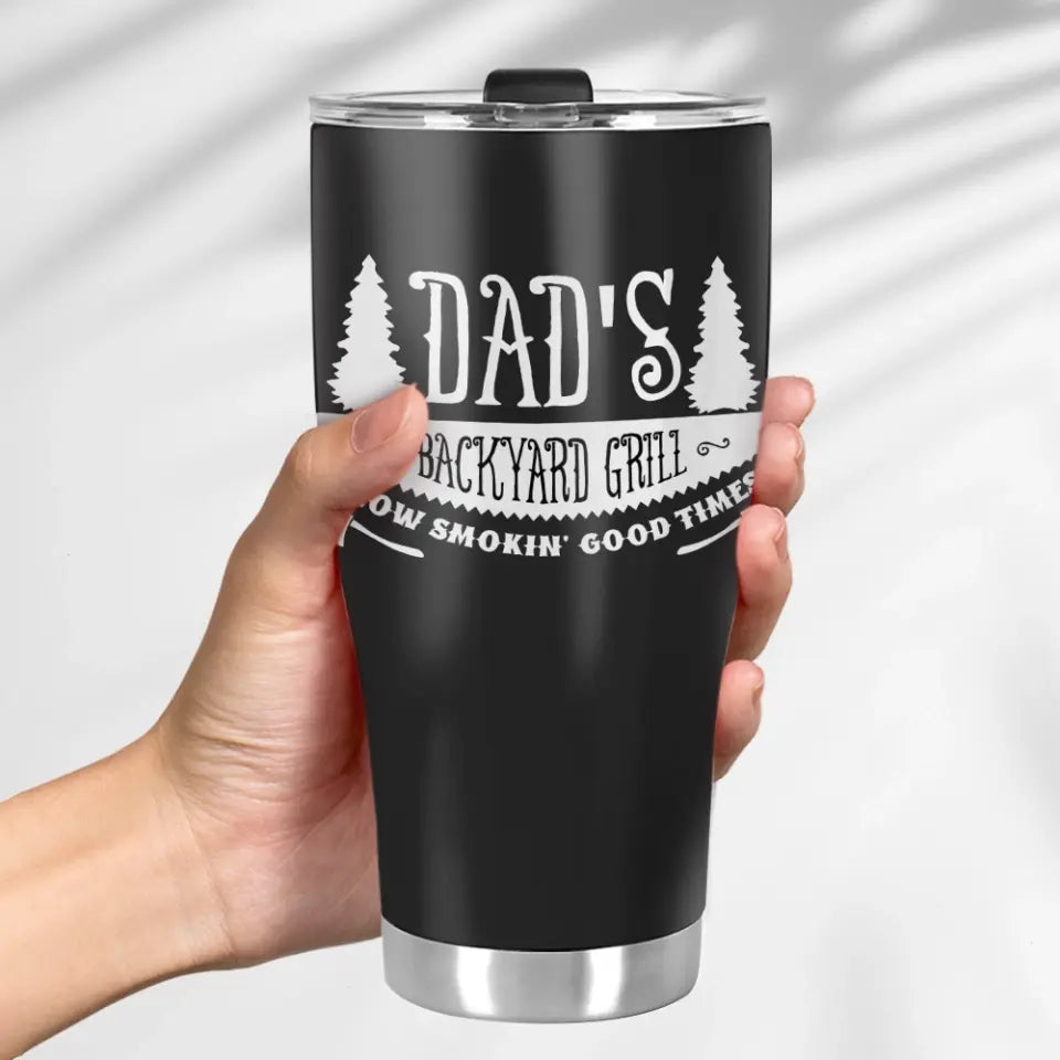 Dad's Backyard Grill Curved Tumbler