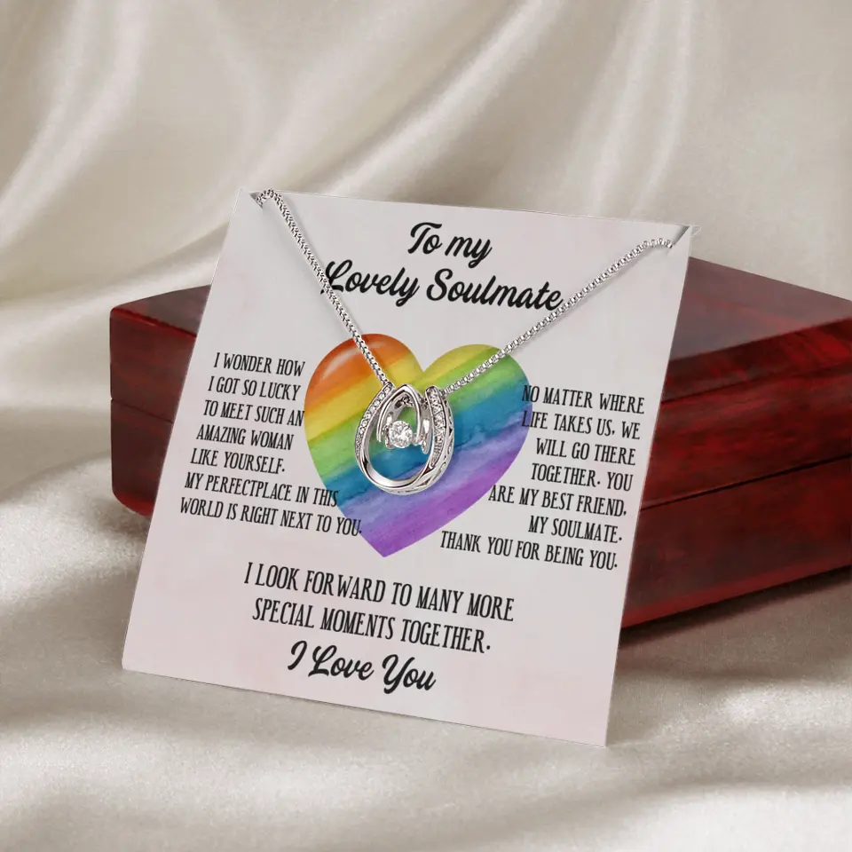 To My Lovely Soulmate I Love You Personalized Necklace